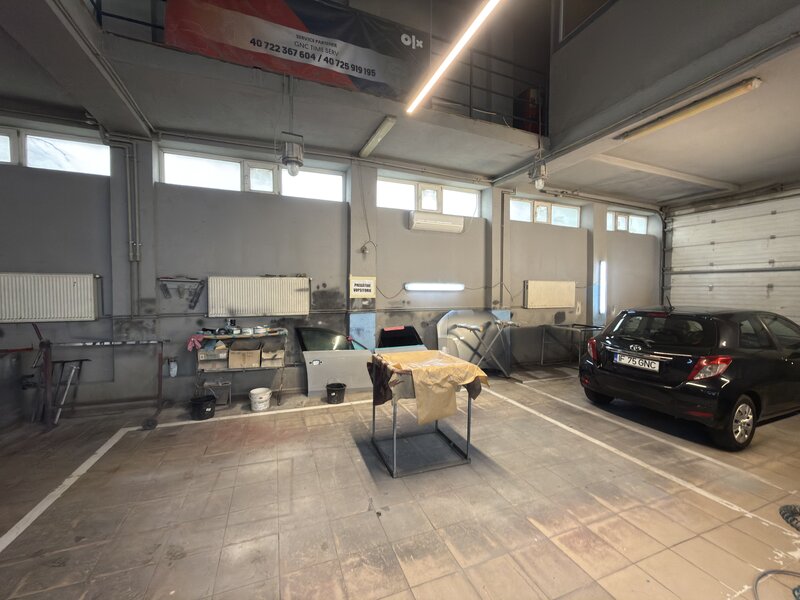 Voluntari (Metro) Hala echipata pentru service auto tinichigerie-vopsitorie